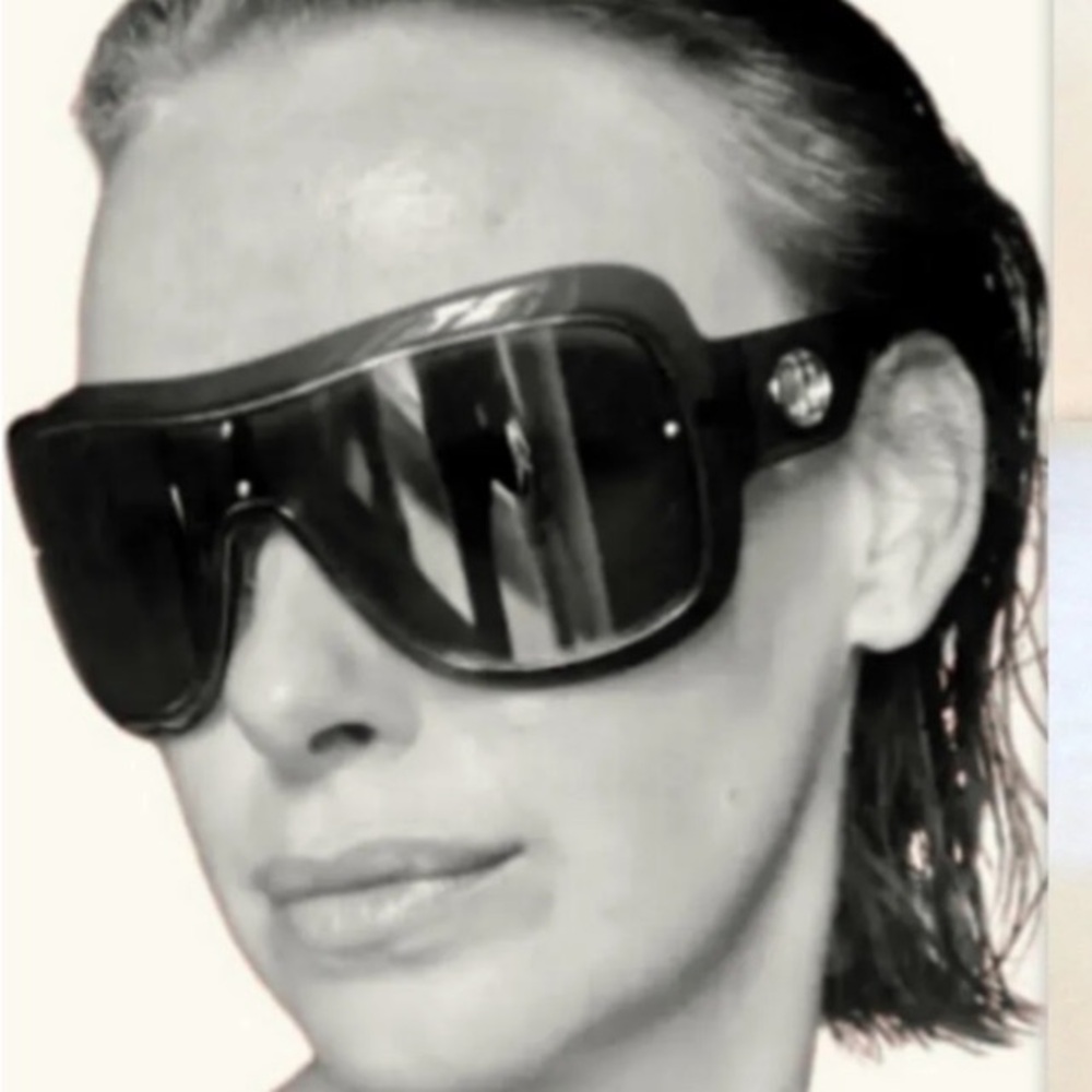 Christain DIOR "look" RQSQ0-sunglasses/shield/italy olive with brown lens